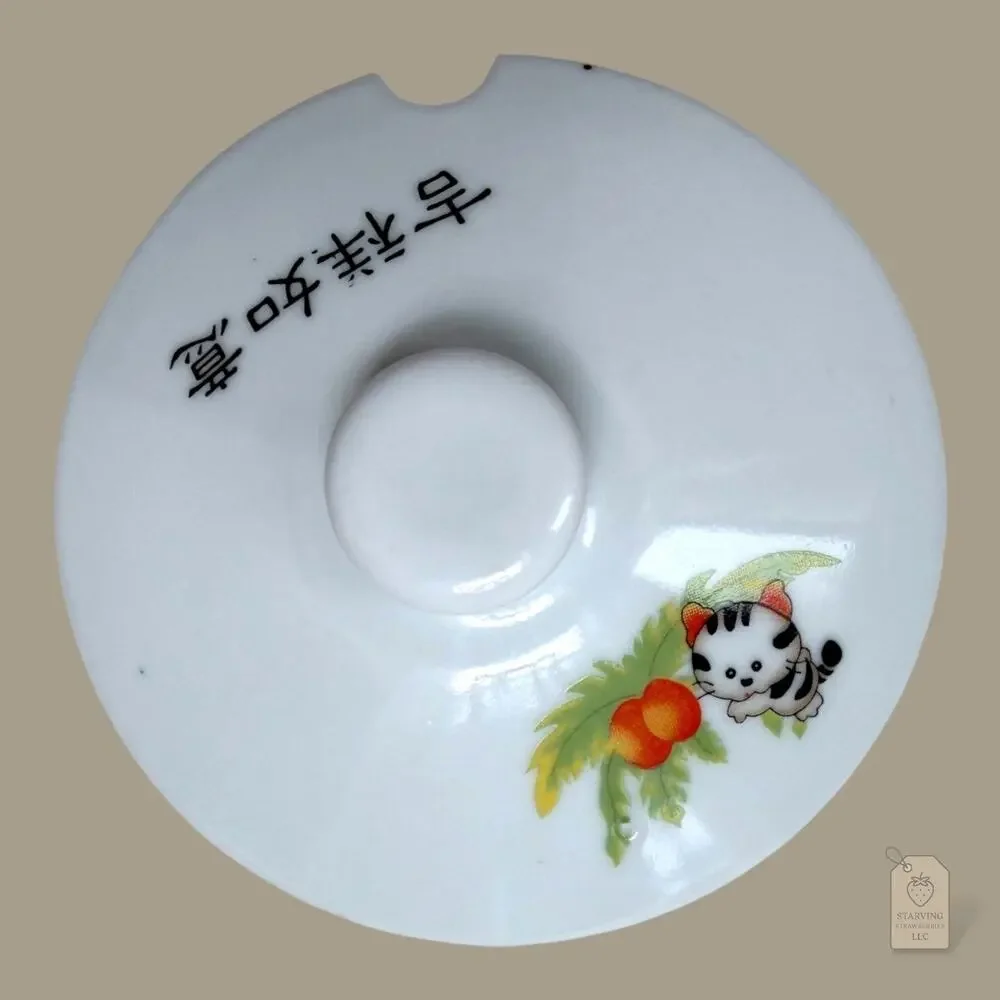 Starving Strawberries white porcelain
